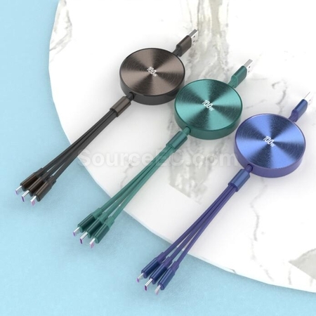 禮品訂造三合一伸縮數據充電線紀念品