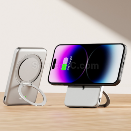 磁吸無線行動電源(帶支架)