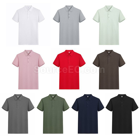 禮品訂造錦棉無痕純色POLO恤紀念品