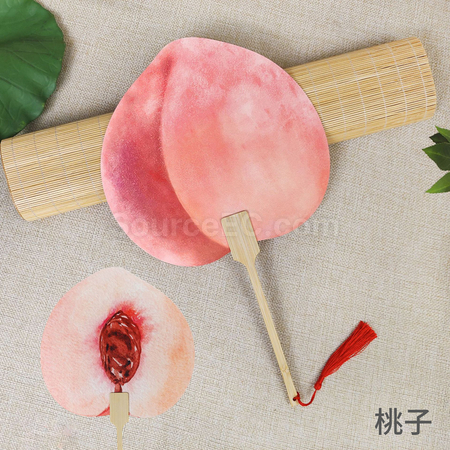 禮品訂造夏天爆款水果扇紀念品