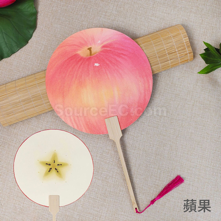 禮品訂造夏天爆款水果扇紀念品