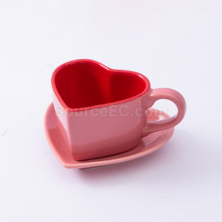 禮品訂造陶瓷咖啡杯碟套裝紀念品