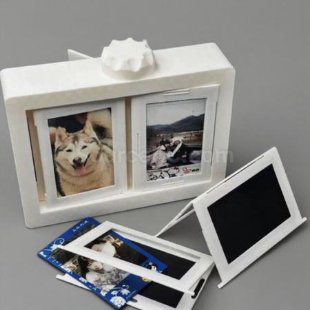 禮品訂造拍立得翻頁立體旋轉式相框紀念品