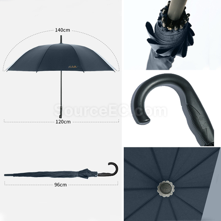 禮品訂造彎手柄天堂雨傘直傘紀念品