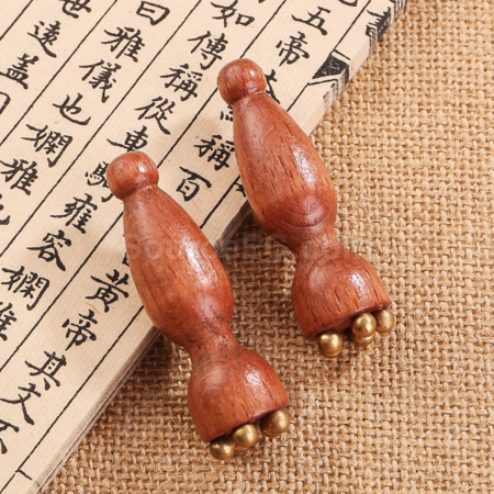 禮品訂造面部按摩器黃銅刮眼部撥筋棒點穴棒紀念品
