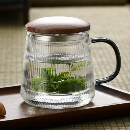 禮品訂造玻璃茶水分離泡茶杯紀念品