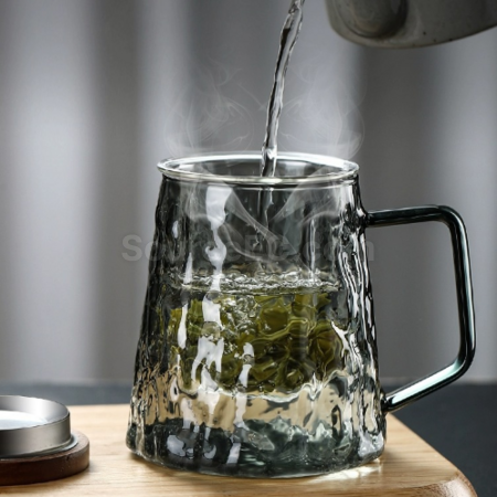 禮品訂造玻璃茶水分離泡茶杯紀念品