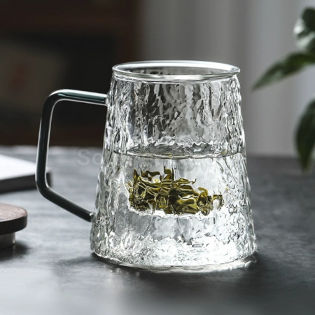 禮品訂造玻璃茶水分離泡茶杯紀念品