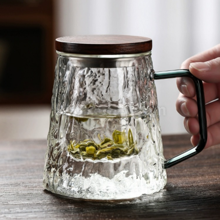 禮品訂造玻璃茶水分離泡茶杯紀念品