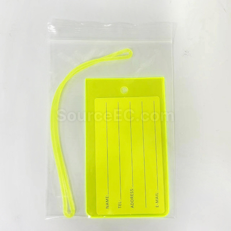 禮品訂造彩色PVC軟膠行李牌紀念品