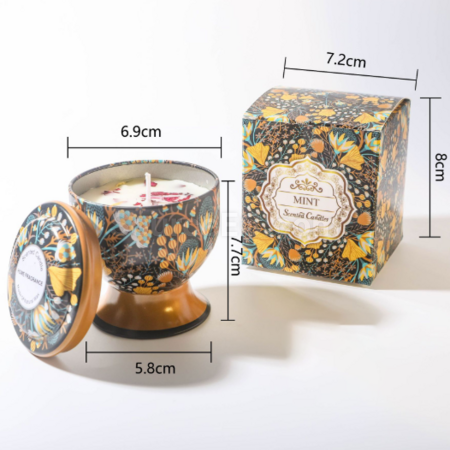 禮品訂造高腳杯乾花香薰蠟燭（可做禮盒）紀念品