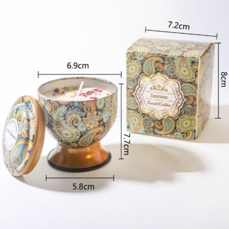 禮品訂造高腳杯乾花香薰蠟燭（可做禮盒）紀念品