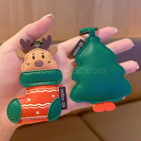 禮品訂造聖誕鑰匙扣掛件紀念品
