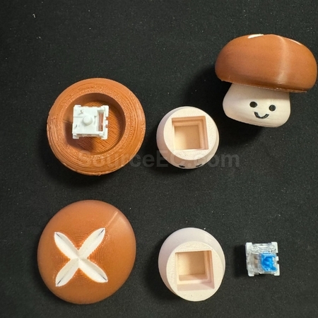 禮品訂造香菇減壓按鍵玩具紀念品