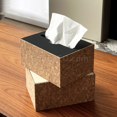 禮品訂造環保軟木紙巾盒紀念品