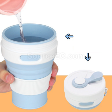 禮品訂造便攜式伸縮折疊水杯紀念品