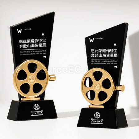 禮品訂造影片水晶獎座紀念品