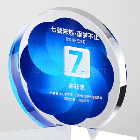 禮品訂造水晶獎座紀念品