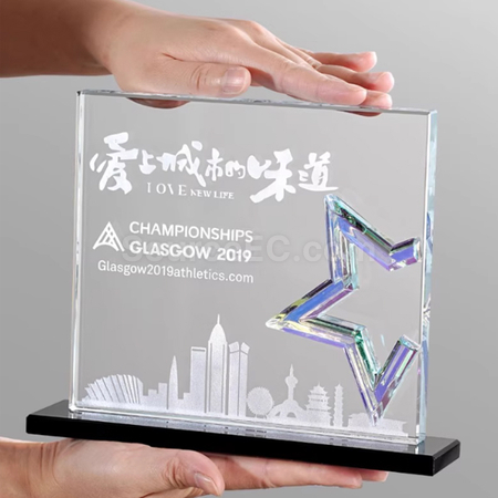 禮品訂造水晶獎座紀念品