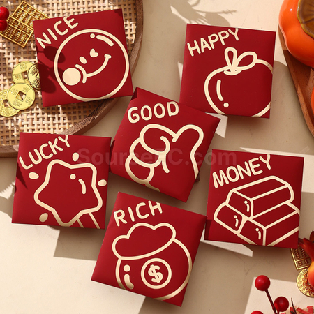 禮品訂造簡約emoji利是封紀念品