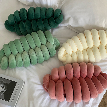 禮品訂造毛毛蟲編織抱枕紀念品