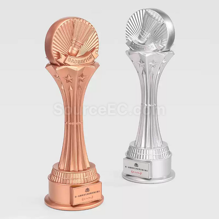 禮品訂造超大號羽毛球獎座紀念品