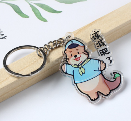 禮品訂造加厚亞克力鎖匙扣紀念品