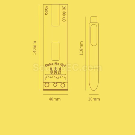禮品訂造撞色胖胖按動中性筆紀念品