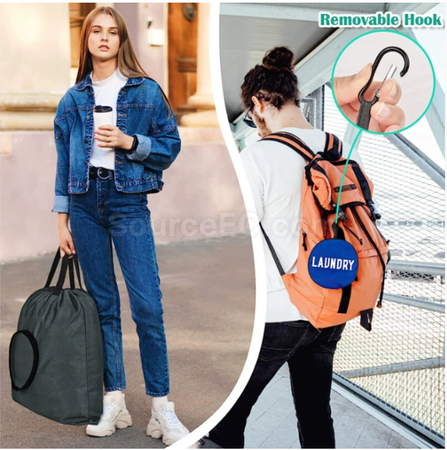 禮品訂造大容量可摺疊收納束口袋紀念品