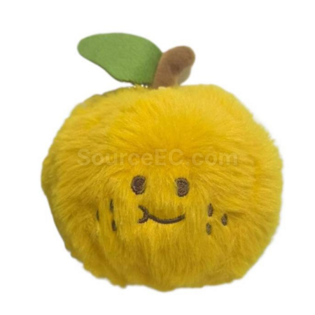 禮品訂造解壓剝皮橘子毛絨公仔鑰匙扣紀念品