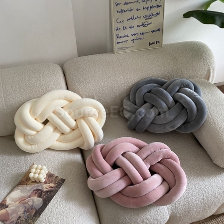 禮品訂造打結球形抱枕紀念品