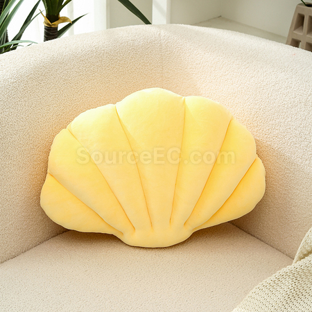 禮品訂造氨綸貝殼靠枕紀念品