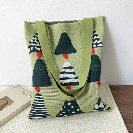 禮品訂造針織手提肩背2用袋紀念品