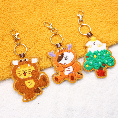 禮品訂造訂製異形毛氈刺繡掛件紀念品