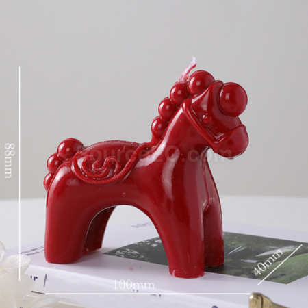 禮品訂造新年搖搖馬香薰蠟燭紀念品