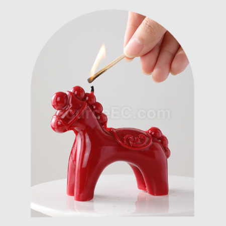 禮品訂造新年搖搖馬香薰蠟燭紀念品