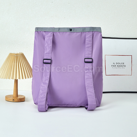 禮品訂造可摺疊收納雙肩包紀念品