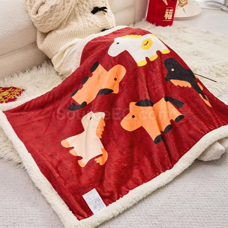 禮品訂造馬年毛毯紀念品