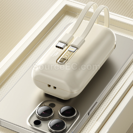 禮品訂造3c認證自帶線快充行動電源紀念品