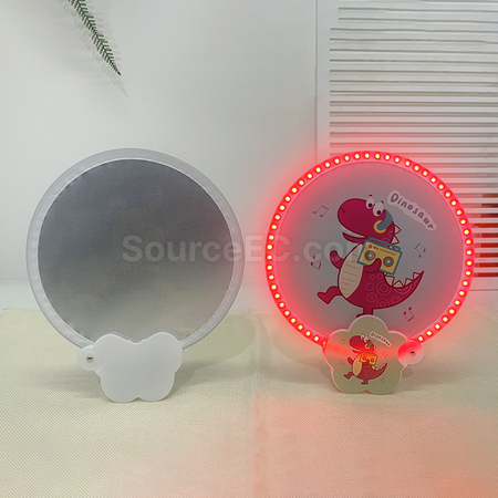 禮品訂造發光折疊廣告扇子紀念品