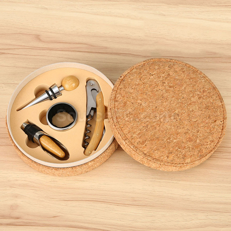 禮品訂造紅酒開瓶器四件套紀念品