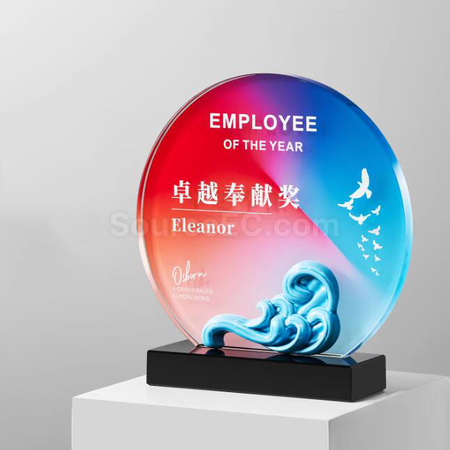 禮品訂造水晶獎座紀念品