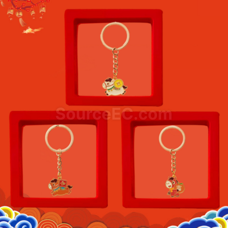 禮品訂造馬年小馬鑰匙扣掛件紀念品