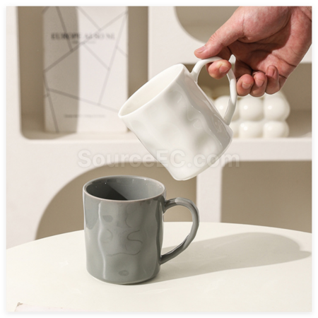 禮品訂造奶油風陶瓷杯紀念品