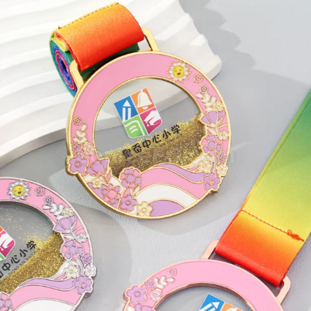 禮品訂造流沙金屬獎牌紀念品