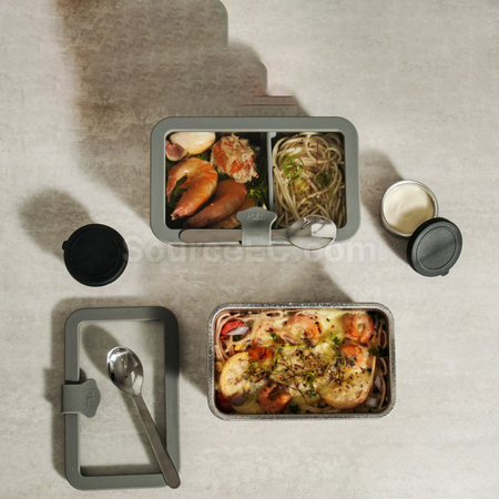 禮品訂造純鈦玻璃蓋飯盒紀念品
