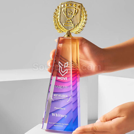 禮品訂造水晶獎座紀念品