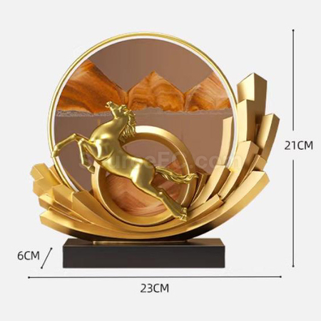 禮品訂造馬年水晶獎座紀念品