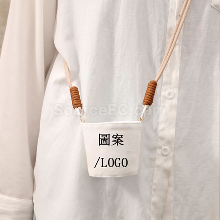 禮品訂造手提斜挎布藝杯套紀念品