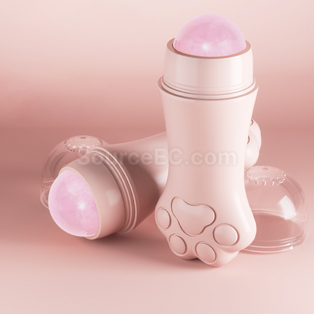 禮品訂造猫爪玫瑰石按摩滾珠紀念品